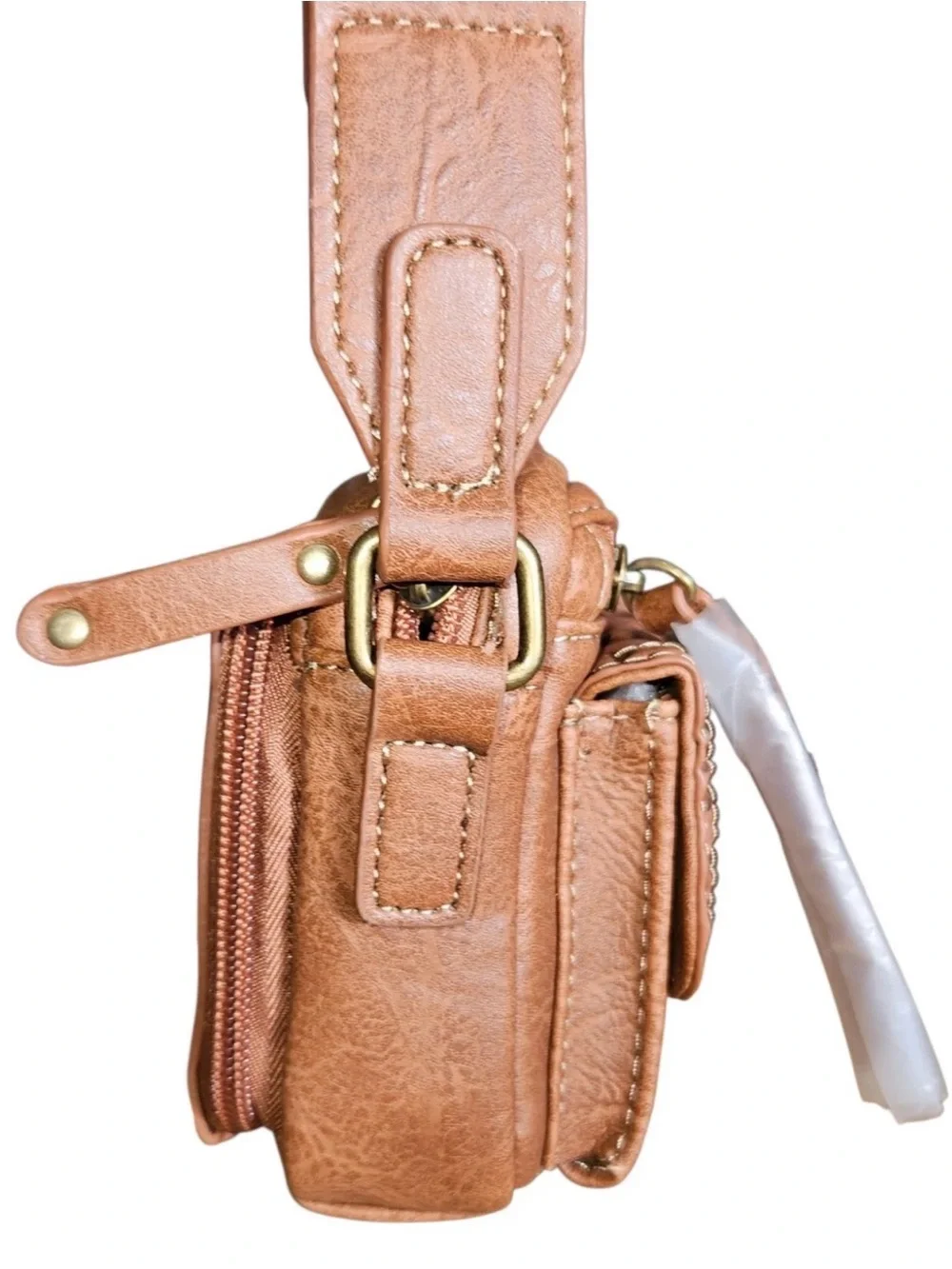 b.o.c. Embossed Tan Western Crossbody Bag